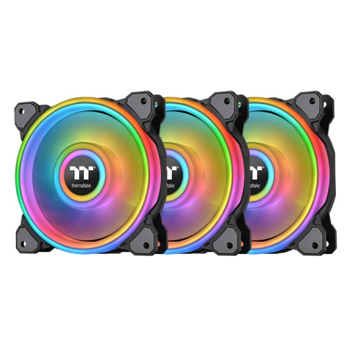 Riing Quad 12 RGB TT Premium Edition - Zestaw trzech wentylatorów (kontroler w zestawie)